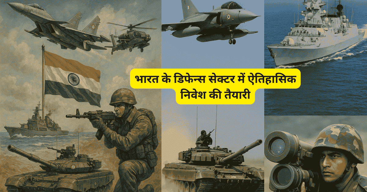 भारत के डिफेन्स सेक्टर में ऐतिहासिक निवेश की तैयारी
